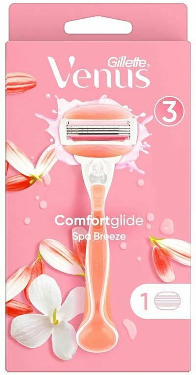 Gillette Venus Comfortglide Spa Breeze 3-Blade Women's Razor with 1 Cartridge