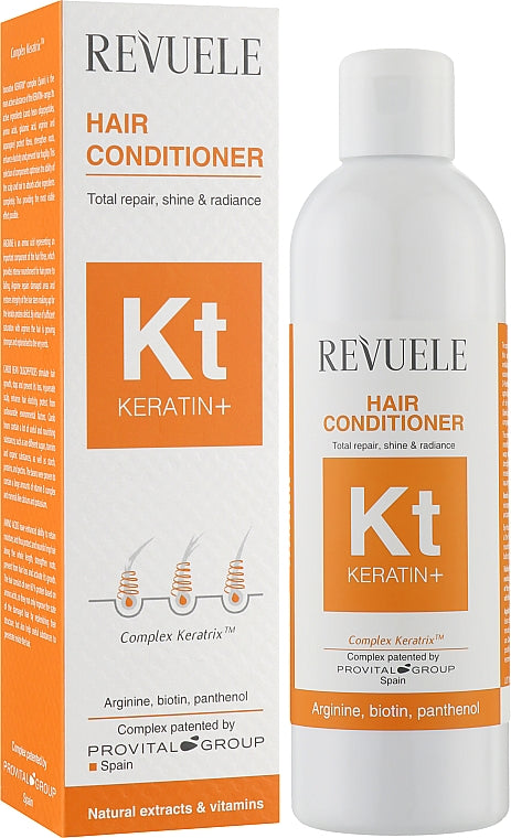 Revuele Keratin+ Conditioner for Brittle, Dull & Fine Hair, 200 mL