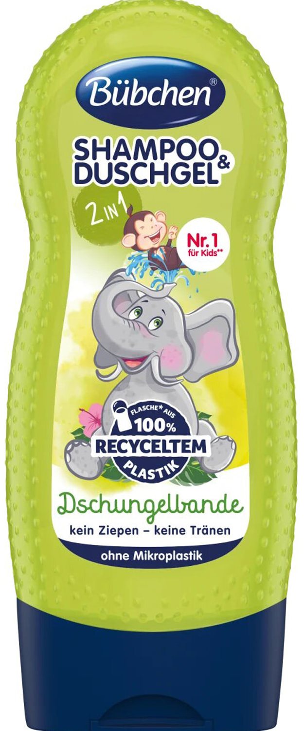 Bubchen Jungle Gang Kids' 2-in-1 Shampoo & Shower Gel, 230 mL