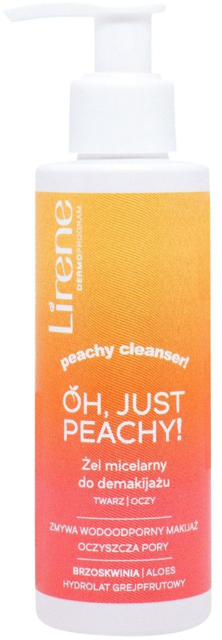 Lirene Oh, Just Peachy! Micellar Makeup Remover Gel for Face & Eye Area, 145 mL