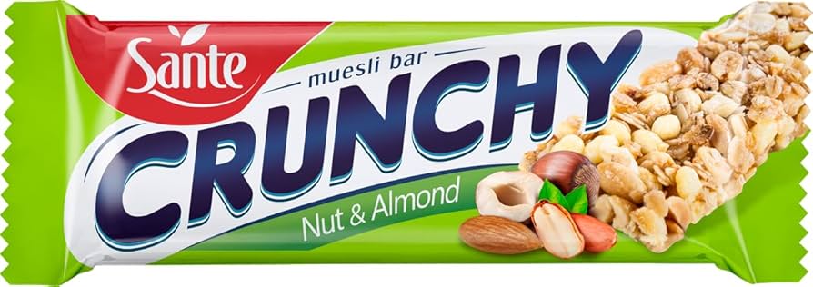 Sante Crunchy Nut & Almond Muesli Cereal Bar, 35 g