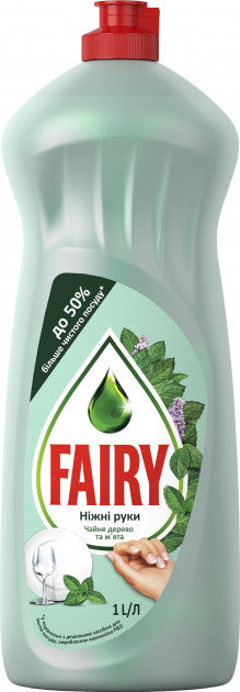 Fairy Tea Tree & Mint Dishwashing Liquid, 1 L