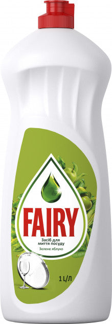 Fairy Green Apple Dishwashing Liquid, 1 L