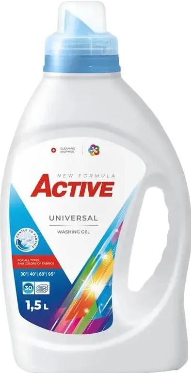 Active Universal Laundry Detergent Gel, 30 Loads, 1.5 L