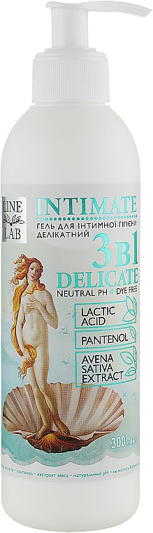 Line Lab Delicate 3-in-1 Intimate Wash Gel with Pump, 300 mL