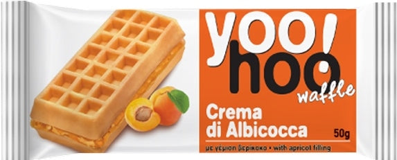Ambrosia Yoo! Hoo Belgian Waffle with Apricot Filling, 50 g