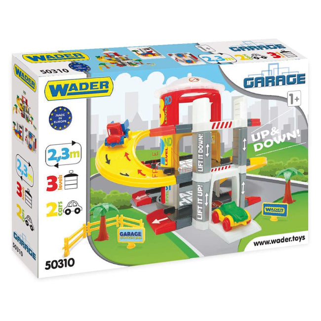 Wader Play Trans 50310 Three-Level Garage with Elevator Play Set - Image 2