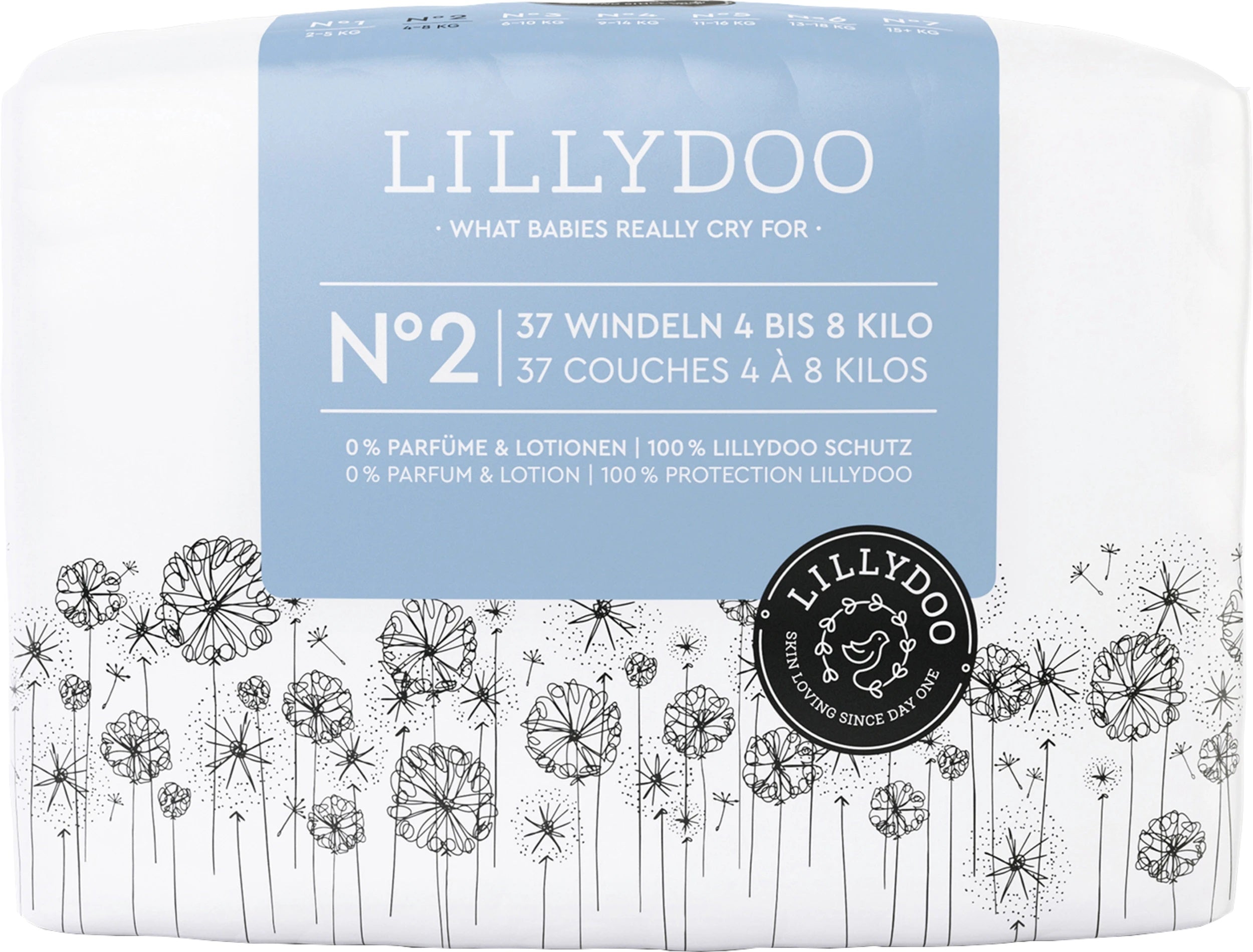 Lillydoo Eco 2 Baby Diapers, 37 pcs, 4-8 kg