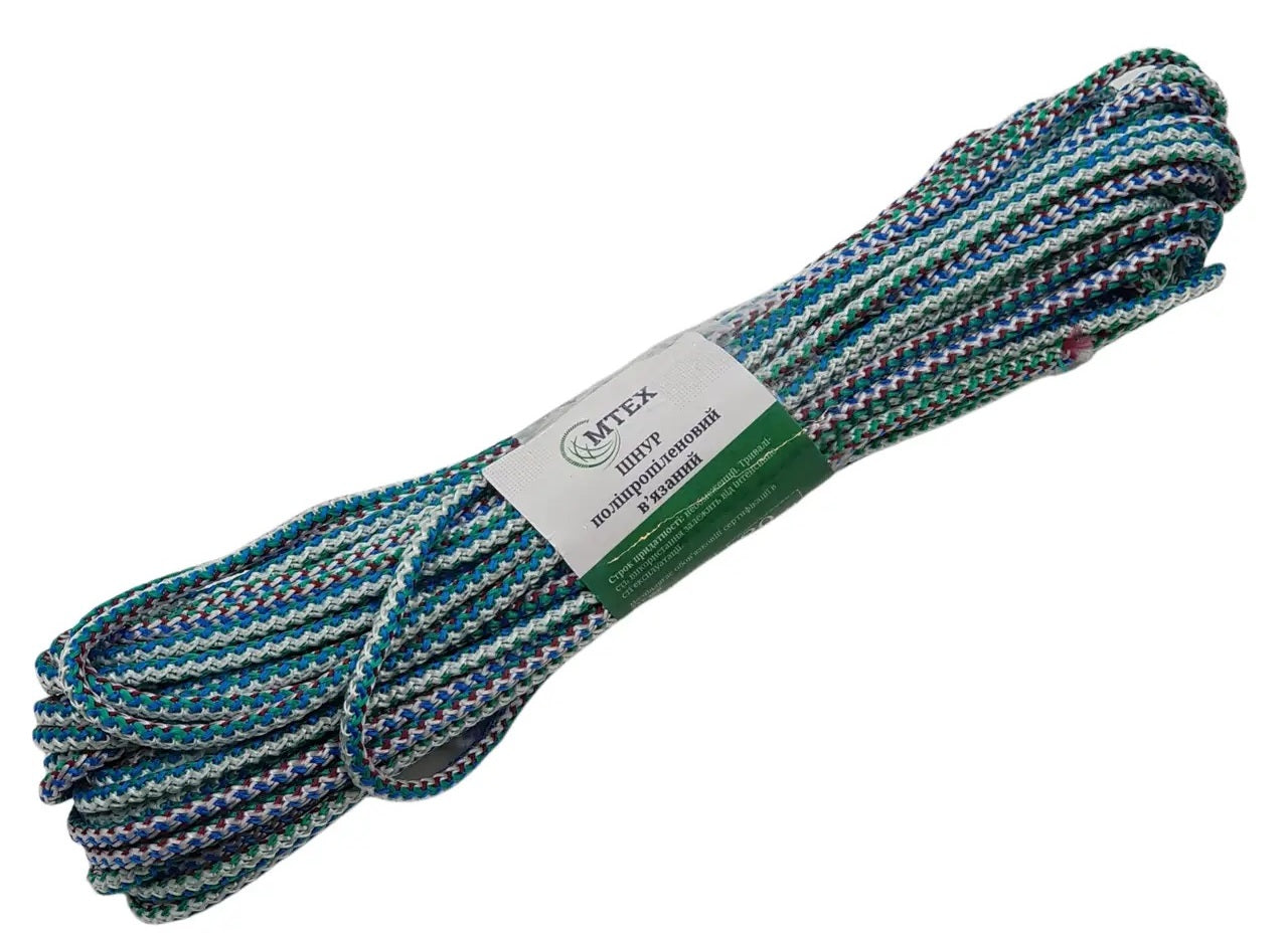MTECH Braided Polypropylene Cord, 4 mm x 20 m