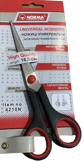 Norma 4210N Office Scissors, 16.5 cm