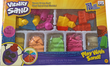 Vitality Sand 1903 A/D/H Kinetic Sand Set with 5 Colors & 14 Molds, Assorted, 750 g - Image 2