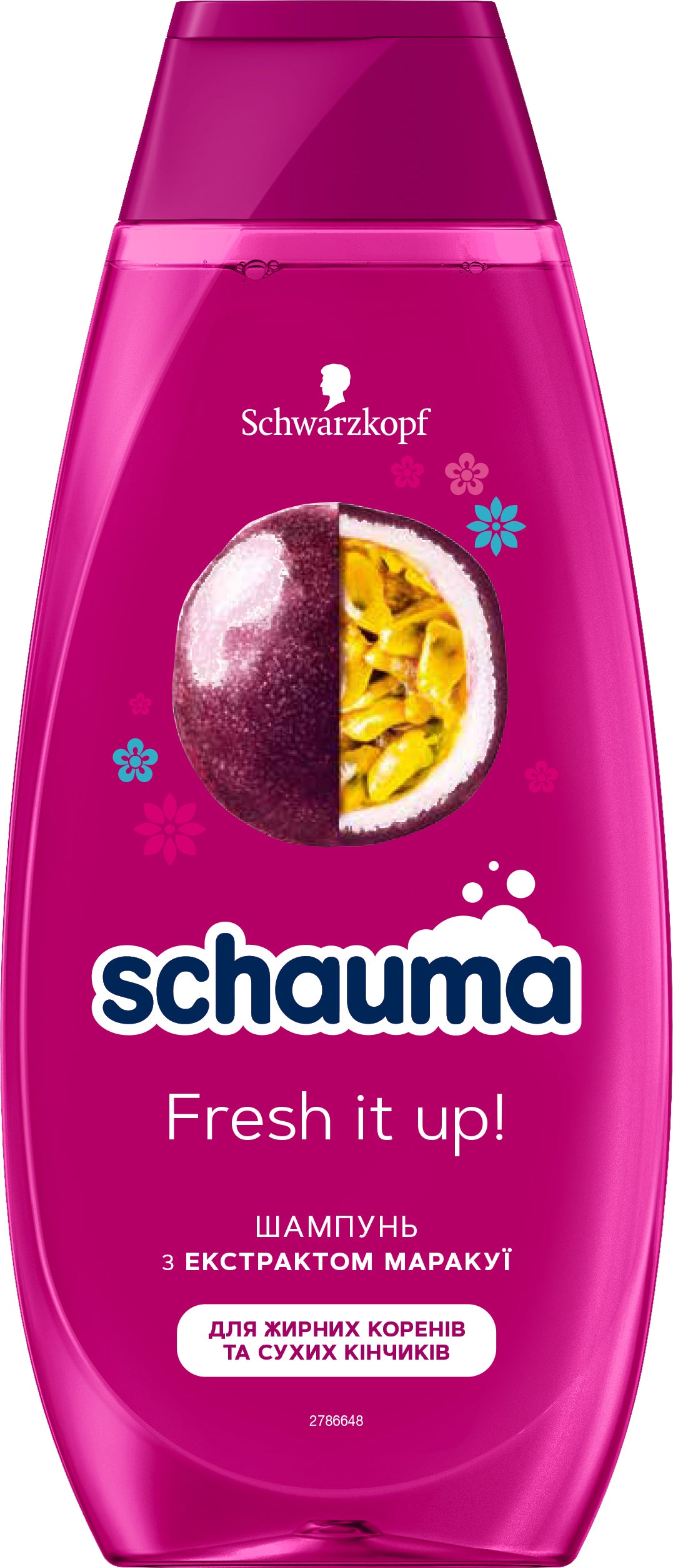 Schauma Fresh it up with Extract Passion Fruit Shampoo, 400 mL