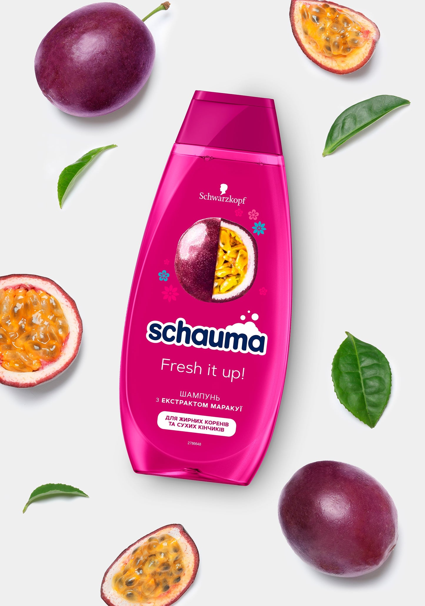 Schauma Fresh it up with Extract Passion Fruit Shampoo, 400 mL - Image 3