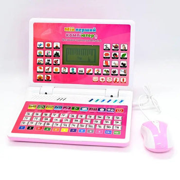 WToys TK-42115 Kids Laptop with 2 Languages, 10 Modes, Alphabet, Riddles, Songs & Mouse - Image 2