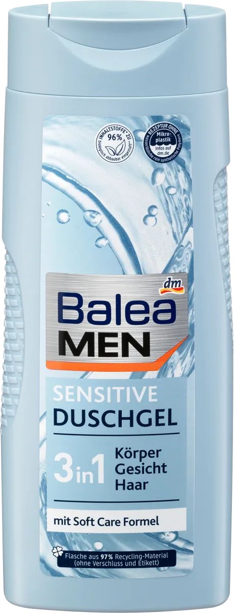 Balea Men Sensitive 3-in-1 Shower Gel, 300 mL