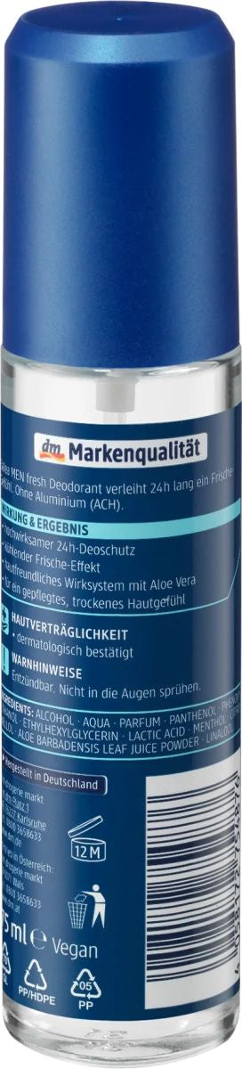 Balea Fresh Men's Deodorant Spray, 75 mL - Image 2