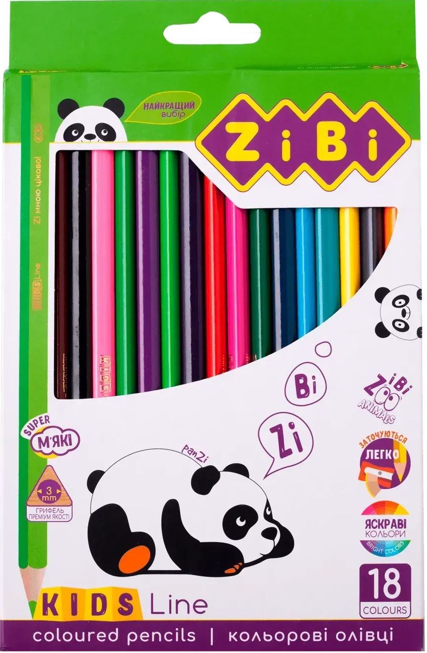 Zibi ZB2415 Colored Pencils, 18 Colors