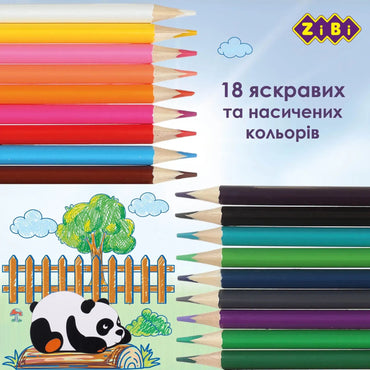 Zibi ZB2415 Colored Pencils, 18 Colors - Image 2