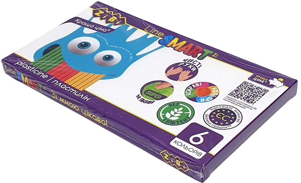 Zibi ZB6221 Modeling Clay, 6 Colors, 120 g