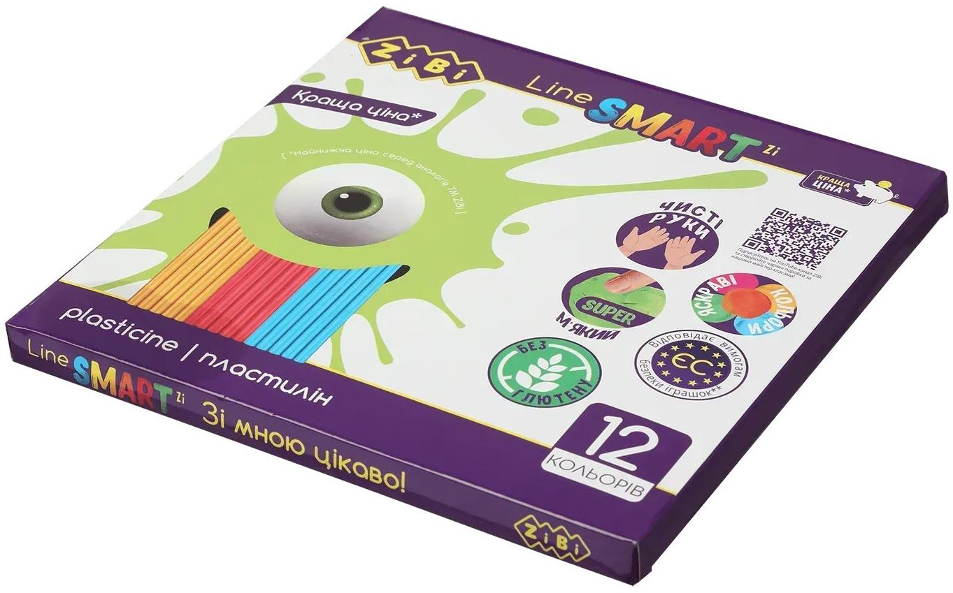 Zibi ZB6224 Modeling Clay, 12 Colors, 240 g