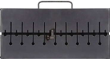 Two-Level Folding Charcoal Grill with Handle for 10 Skewers - Image 2
