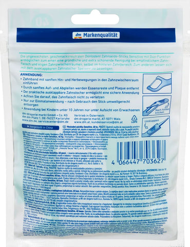 Dontodent Sensitive Dental Floss Picks, 40 pcs - Image 2