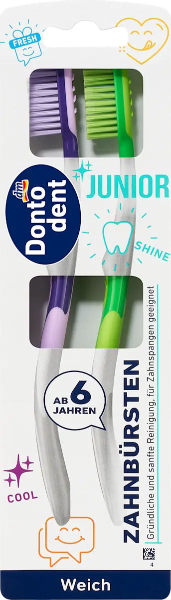 Dontodent Junior Soft Toothbrushes, 2 pcs