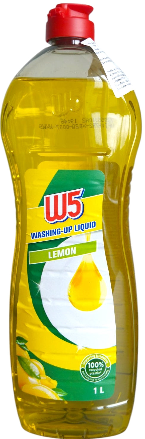 W5 Lemon Dishwashing Liquid, 1 L
