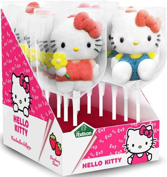 Relkon 44101 Hello Kitty Marshmallow Lollipop Candy, 45 g - Image 2