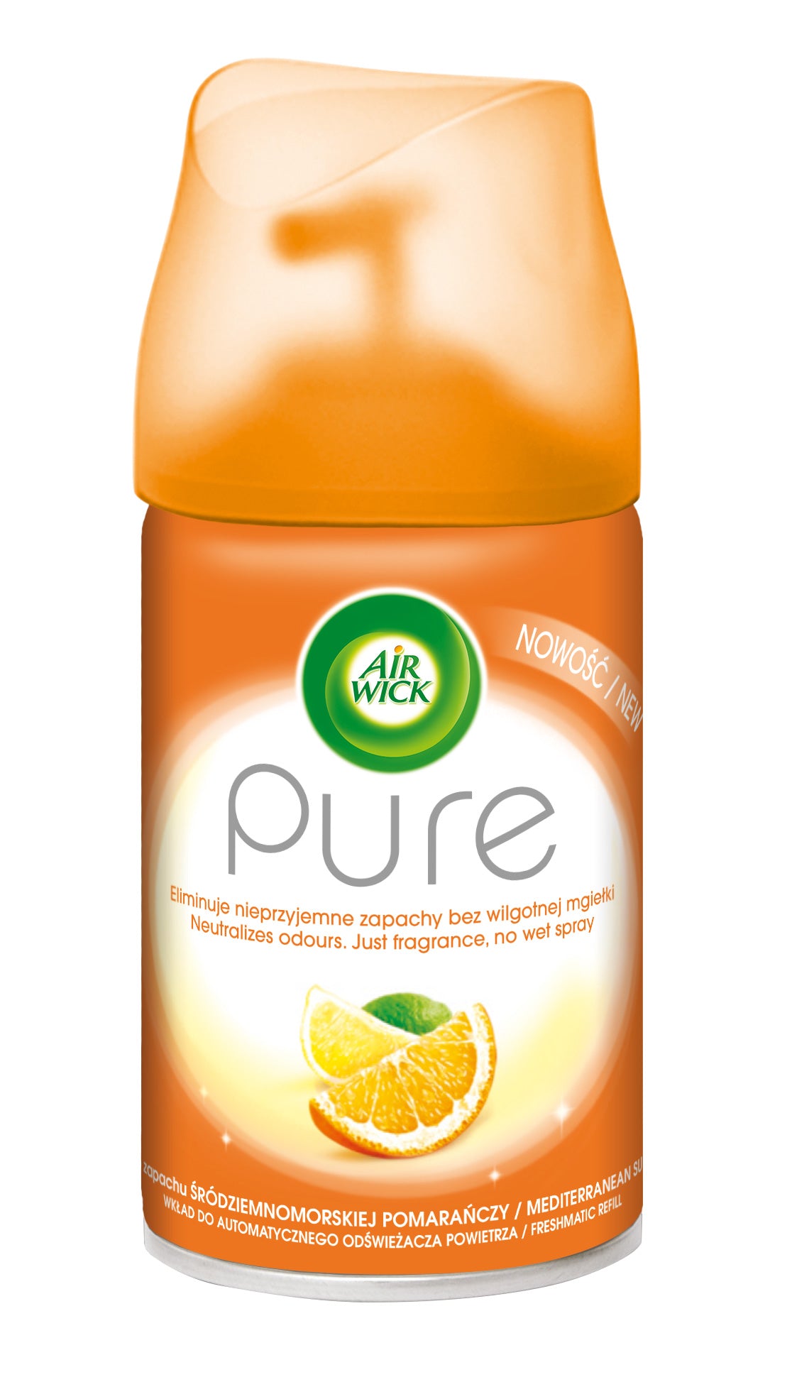 Air Wick Pure Sunny Orange Automatic Air Freshener Refill, 250 mL