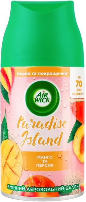 Air Wick Paradise Island Mango & Peach Air Freshener Refill, 250 mL