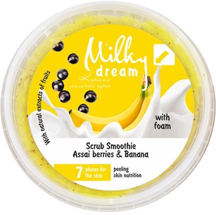 Milky Dream Foaming Smoothie Body Scrub with Acai Berries & Banana, 140 g