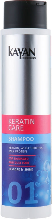 Kayan Professional Keratin Care Shampoo for Damaged & Dull Hair, 400 mL
