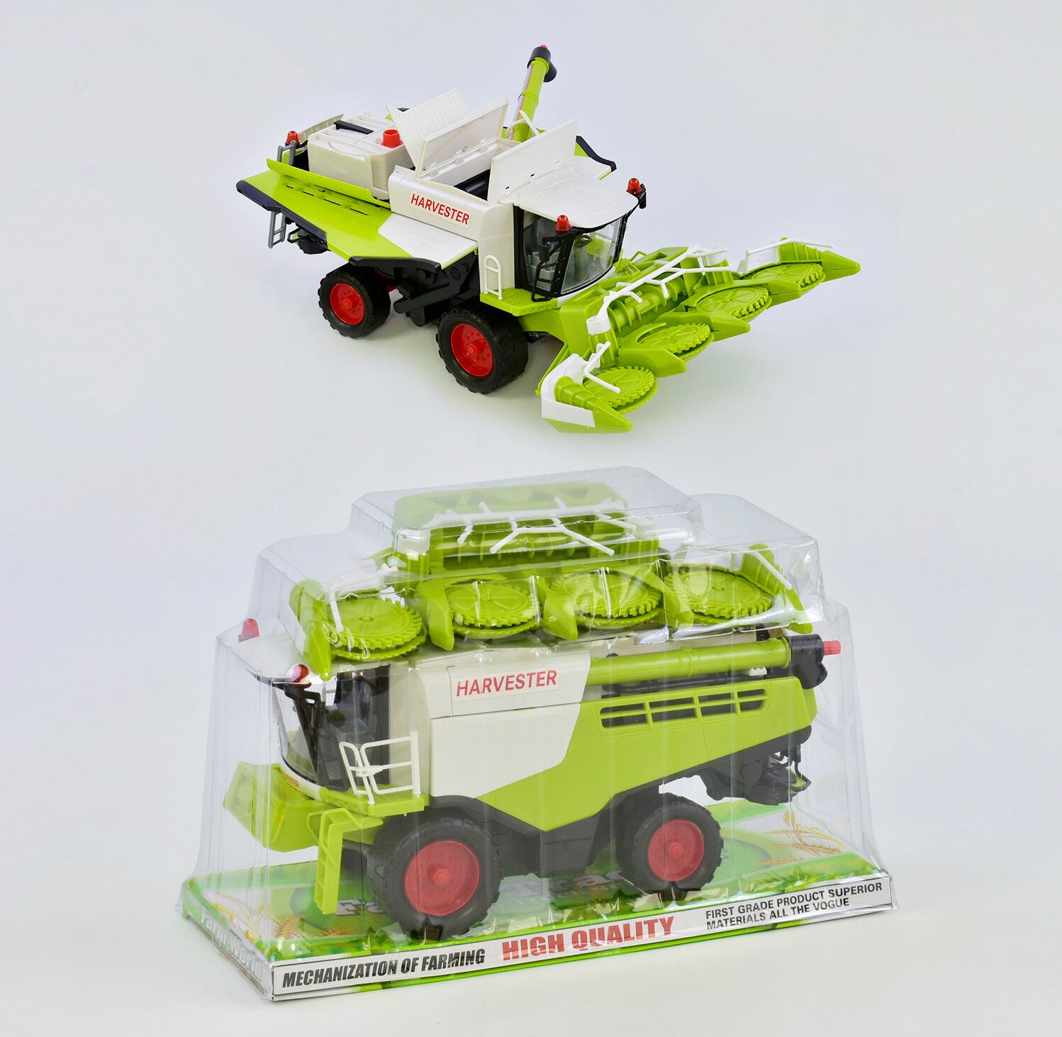 8889-1/2/3 Friction-Powered Combine Harvester Toy