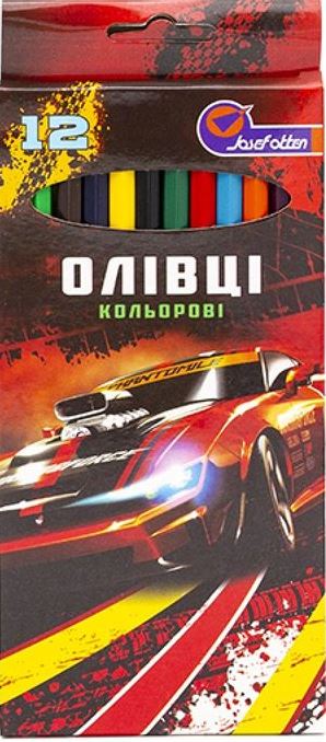 Josef Otten 7303-12 Kids Colored Pencils for Boys, 12 Colors