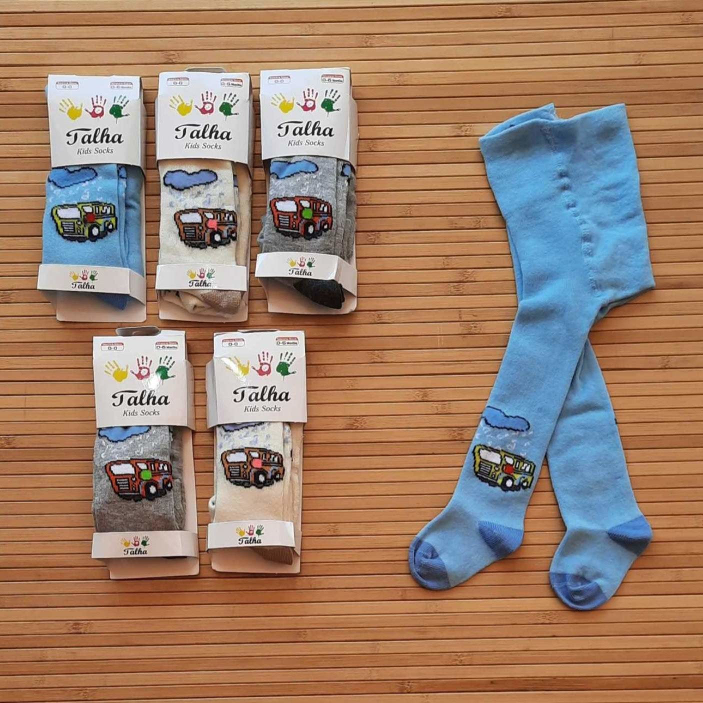 Talha Kids Socks Boys' Tights, Ages 1-2 Years, Size 19-22
