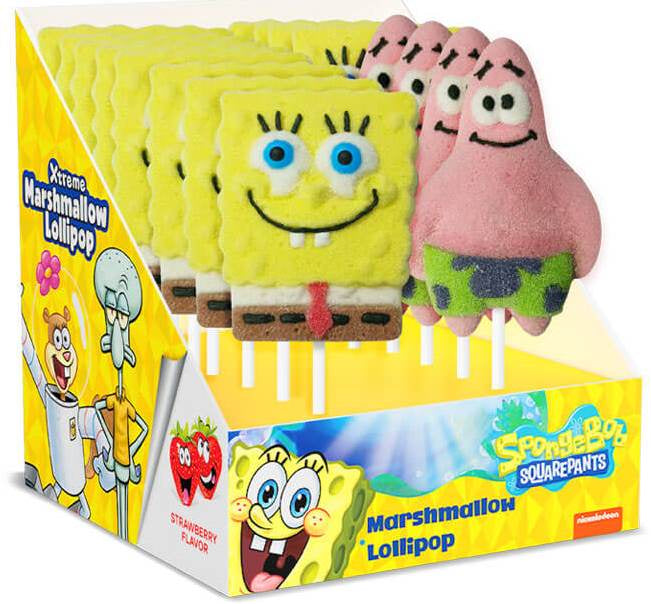 Relkon SpongeBob 55101 Marshmallow Lollipops, 45 g