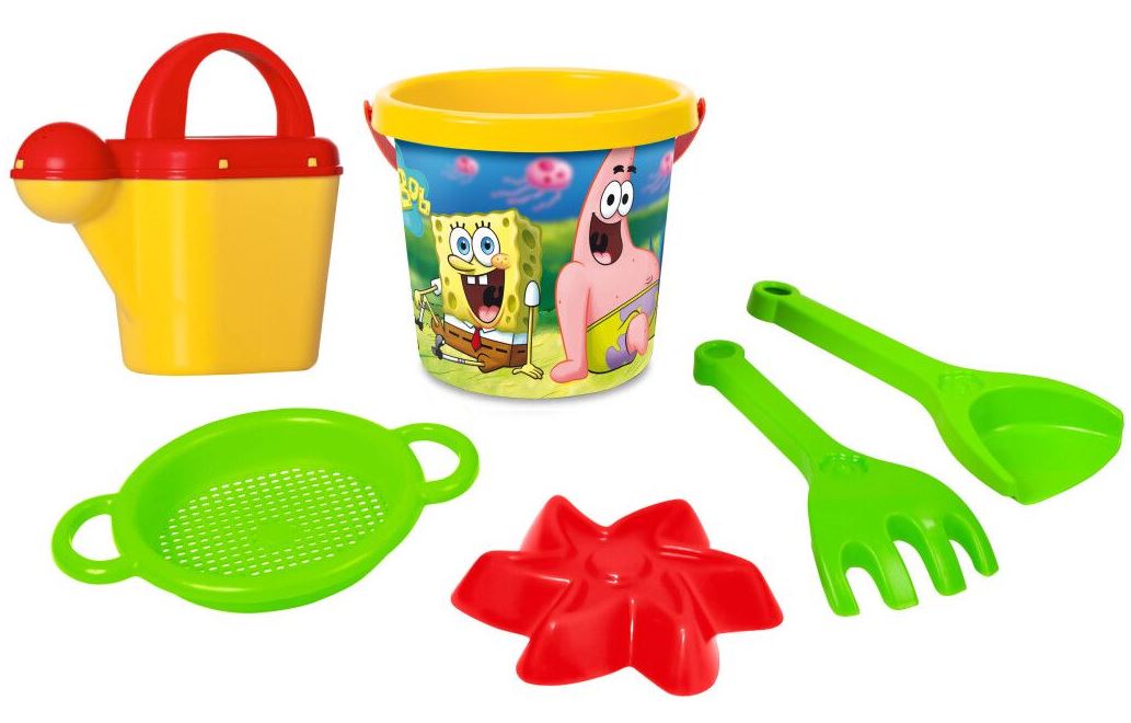 Tigres SpongeBob 81653 Sand Play Set with Watering Can, 6 pcs