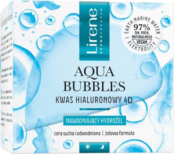 Lirene Aqua Bubbles Moisturizing Face Hydrogel, 50 mL