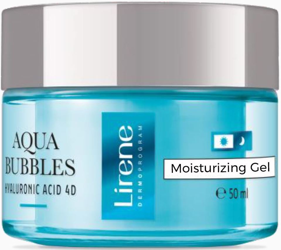 Lirene Aqua Bubbles Moisturizing Face Hydrogel, 50 mL - Image 2
