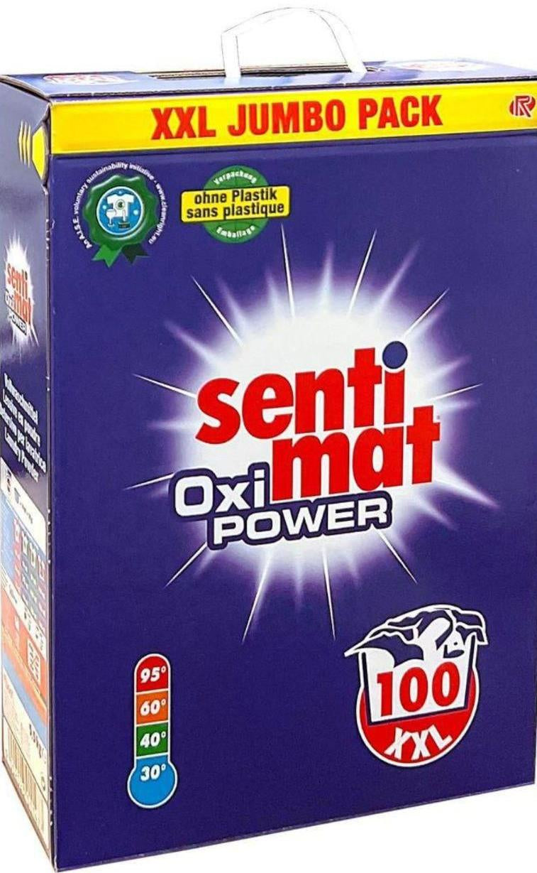 Sentimat Oxy Power Laundry Detergent Powder, 100 Loads, 5.5 kg