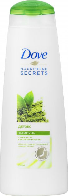 Dove Hair Therapy Detox with Matcha & Rice Milk Shampoo, 250 mL