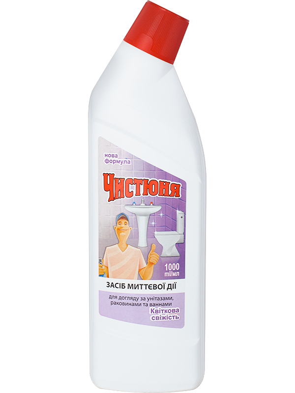 Chystiunia Floral Freshness Toilet Cleaner, 1 L