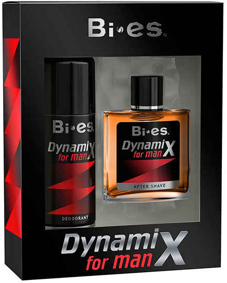 Bi-es Dynamix Men's Gift Set: Aftershave Lotion 100 mL & Deodorant 150 mL
