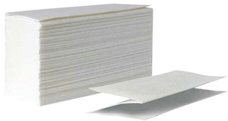 White 1-Ply V-Fold Paper Towels, 150 pcs