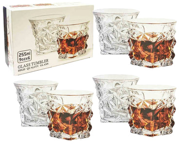 Whiskey Glass Set Glass Tumbler BM309IC 6 pcs, 255 mL - Image 2
