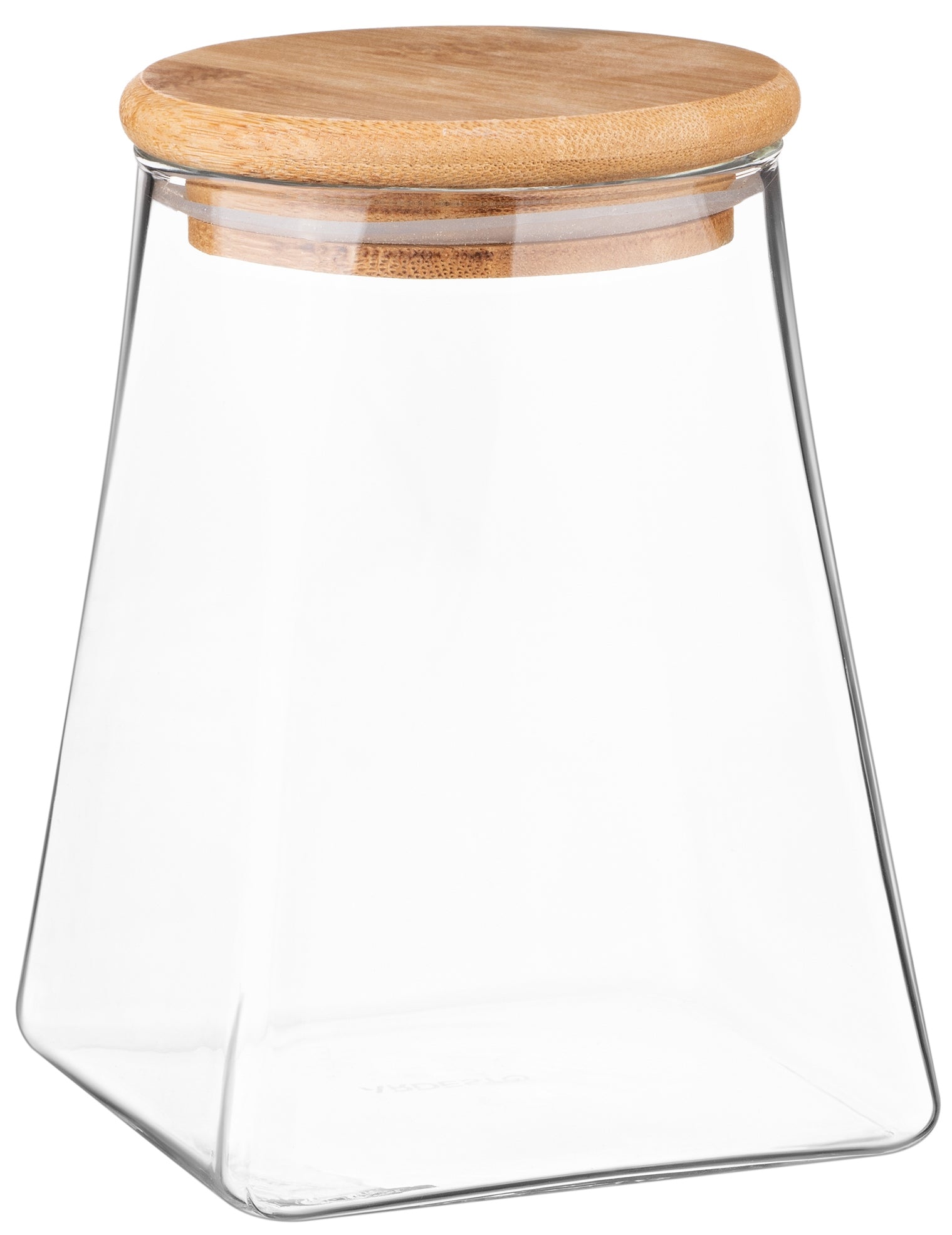 Ardesto Fresh AR1374BLC Glass Storage Jar with Bamboo Lid, 740 mL