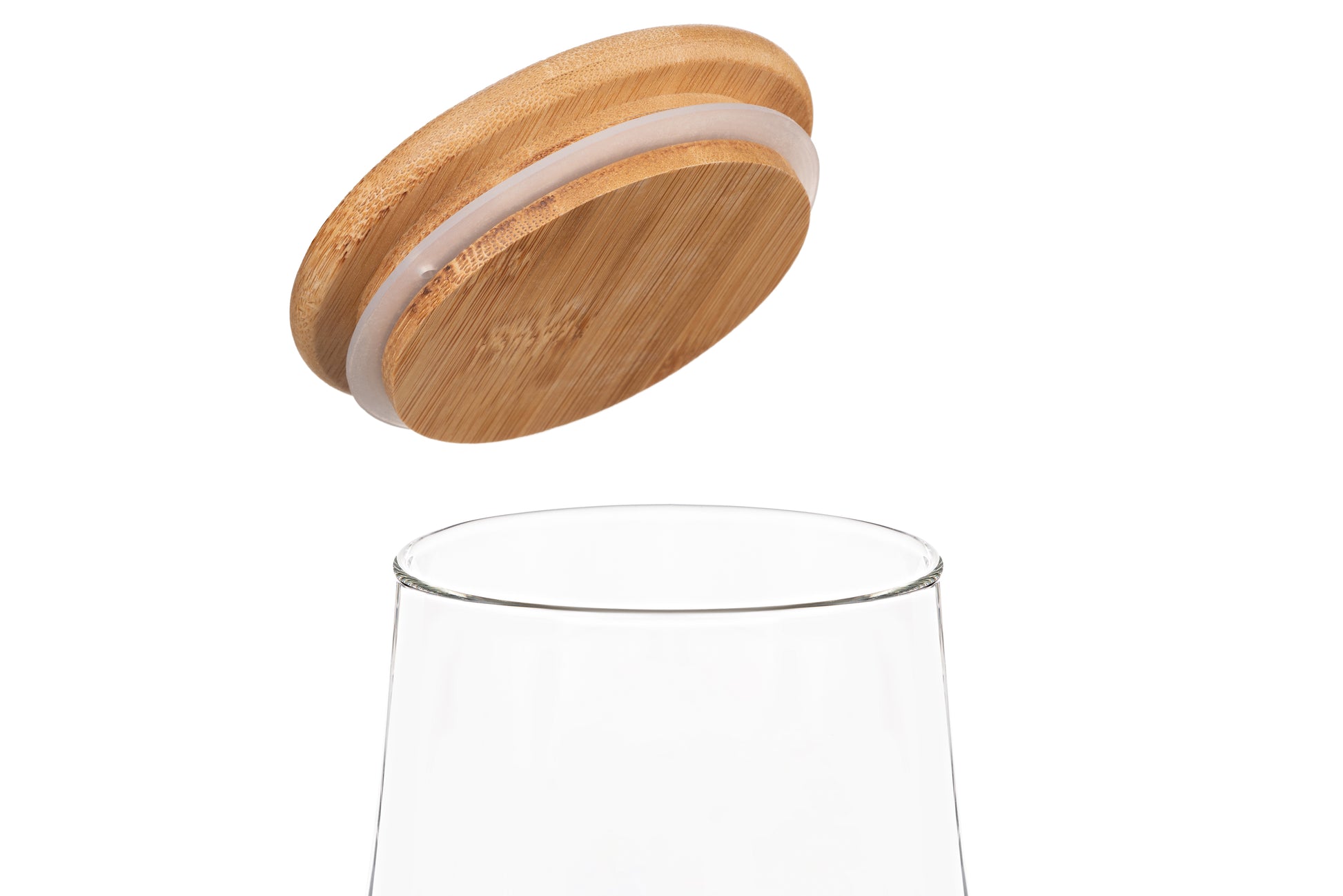 Ardesto Fresh AR1374BLC Glass Storage Jar with Bamboo Lid, 740 mL - Image 4