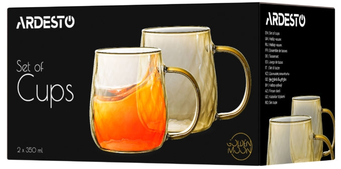 Ardesto Golden Moon AR2635GG Cup Set, 2 x 350 mL - Image 3