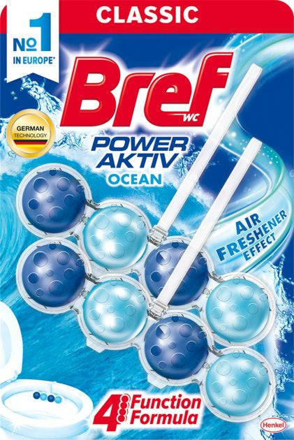 Toilet rim block Bref Active 4-in-1 ocean 2 x 50 g